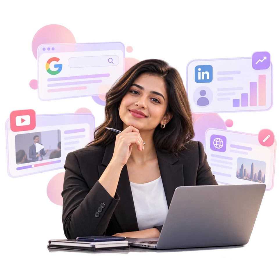 Executives Brand Path visual: Executive Visibility Network