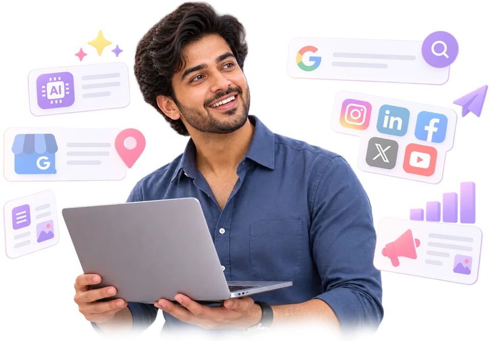 Small Business Growth Campaign visual: Small Business Visibility Across Platforms